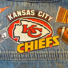 Load image into Gallery viewer, Boys or Girls Jean Jacket MINI CHIEFS FAN