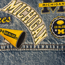Load image into Gallery viewer, Boys or Girls Jean Jacket MINI WOLVERINES FAN