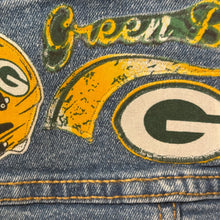 Load image into Gallery viewer, Boys or Girls Jean Jacket MINI PACKERS FAN