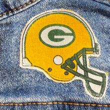 Load image into Gallery viewer, Boys or Girls Jean Jacket MINI PACKERS FAN