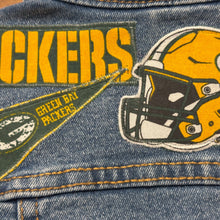 Load image into Gallery viewer, Boys or Girls Jean Jacket MINI PACKERS FAN