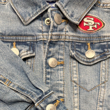 Load image into Gallery viewer, Boys or Girls Jean Jacket MINI 49ERS FAN