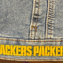 Load image into Gallery viewer, Boys or Girls Jean Jacket MINI PACKERS FAN