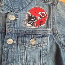 Load image into Gallery viewer, Boys or Girls Jean Jacket MINI CHIEFS FAN
