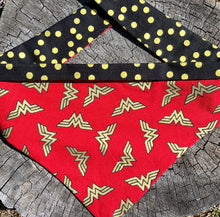 Load image into Gallery viewer, Dog Bandana WONDER WOMAN For your very own Wonder Dog!