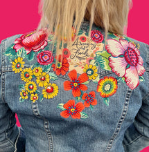 Load image into Gallery viewer, Womens Jean Jacket AMAZING AS F**K