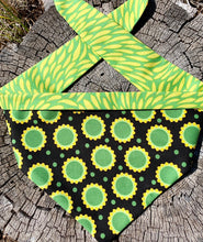 Load image into Gallery viewer, Dog Bandana SUNFLOWER POWER Fashion for your Tough Girl