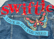 Load image into Gallery viewer, Girls Jean Jacket SWIFTIE LOVE