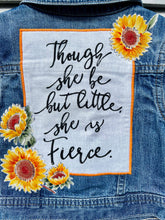 Load image into Gallery viewer, Girls Jean Jacket LITTLE BUT FIERCE!