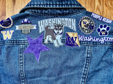 Load image into Gallery viewer, Boys or Girls Jean Jacket MINI HUSKIES FAN