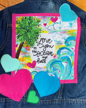 Load image into Gallery viewer, Girls Jean Jacket OCEAN LOVE