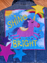 Load image into Gallery viewer, Girls Jean Jacket SHINE BRIGHT