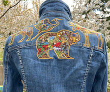 Load image into Gallery viewer, Womens Jean Jacket BORN TO BE WILD