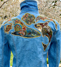 Load image into Gallery viewer, Womens Jean Jacket OCEAN SPIRITS