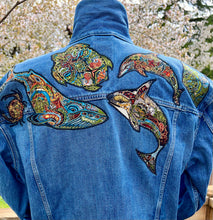 Load image into Gallery viewer, Womens Jean Jacket OCEAN SPIRITS