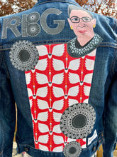 Load image into Gallery viewer, Womens Jean Jacket NOTORIOUS RBG “GINSBIRD”