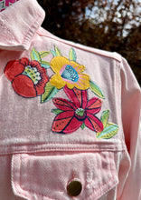 Load image into Gallery viewer, Womens Jean Jacket THANKS UNIVERSE!