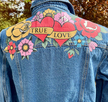 Load image into Gallery viewer, Womens Jean Jacket TRUE LOVE