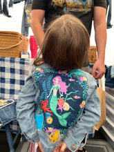 Load image into Gallery viewer, Girls Jean Jacket MERMAID AND FRIENDS