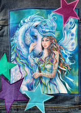 Load image into Gallery viewer, Girls Jean Jacket UNICORNS AND FAIRIES