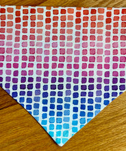 Load image into Gallery viewer, Dog Bandana PASTEL PATCHWORK Pretty Bandana for your summer-lovin' doggie!