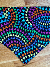 Load image into Gallery viewer, Dog Bandana RAINBOW SNOWFLAKES For your Snow Loving Dog