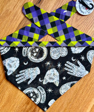 Load image into Gallery viewer, Dog Bandana SPOOKY OCCULT Halloween Fun for your Little WITCH