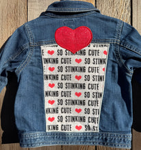 Load image into Gallery viewer, Girls Jean Jacket SO STINKING CUTE