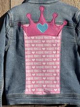 Load image into Gallery viewer, Girls Jean Jacket WARRIOR PRINCESS