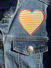 Load image into Gallery viewer, Girls Jean Jacket GOOD VIBES