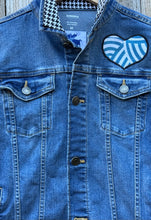 Load image into Gallery viewer, Womens Jean Jacket TANGLED CAT