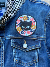 Load image into Gallery viewer, Womens Jean Jacket HAPPY CAT