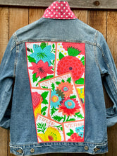 Load image into Gallery viewer, Womens Jean Jacket FLOWER SEED PACKETS