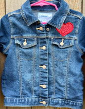 Load image into Gallery viewer, Girls Jean Jacket COLORFUL CATS