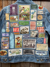 Load image into Gallery viewer, Womens Jean Jacket FLEA MARKET