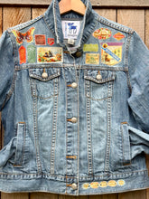 Load image into Gallery viewer, Womens Jean Jacket FLEA MARKET