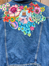 Load image into Gallery viewer, Womens Jean Jacket OUTSPOKEN BIRD