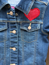 Load image into Gallery viewer, Girls Jean Jacket COLORFUL CATS