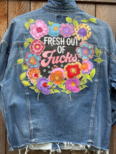 Load image into Gallery viewer, Womens Jean Jacket FRESH OUT OF F**KS.