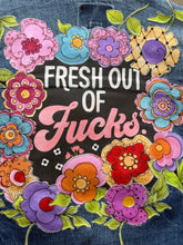 Load image into Gallery viewer, Womens Jean Jacket FRESH OUT OF F**KS.