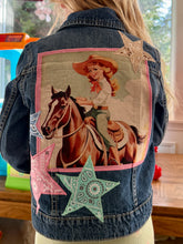 Load image into Gallery viewer, Girls Jean Jacket COWGIRL & FRIEND
