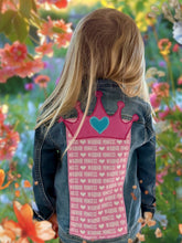 Load image into Gallery viewer, Girls Jean Jacket WARRIOR PRINCESS