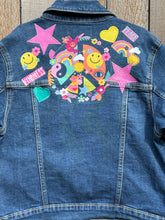 Load image into Gallery viewer, Girls Jean Jacket PEACE, HOPE, KINDNESS