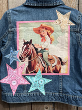 Load image into Gallery viewer, Girls Jean Jacket COWGIRL & FRIEND