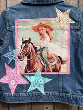 Load image into Gallery viewer, Girls Jean Jacket COWGIRL & FRIEND