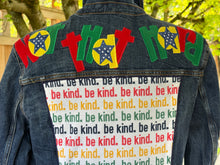 Load image into Gallery viewer, Womens Jean Jacket BE KIND--IT'S NOT THAT HARD