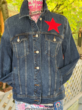 Load image into Gallery viewer, Womens Jean Jacket BE KIND--IT'S NOT THAT HARD