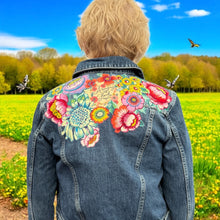 Load image into Gallery viewer, Womens Jean Jacket AMAZING AS F**K