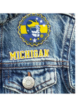 Load image into Gallery viewer, Boys or Girls Jean Jacket MINI WOLVERINES FAN