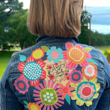 Load image into Gallery viewer, Womens Jean Jacket AMAZING AS F**K